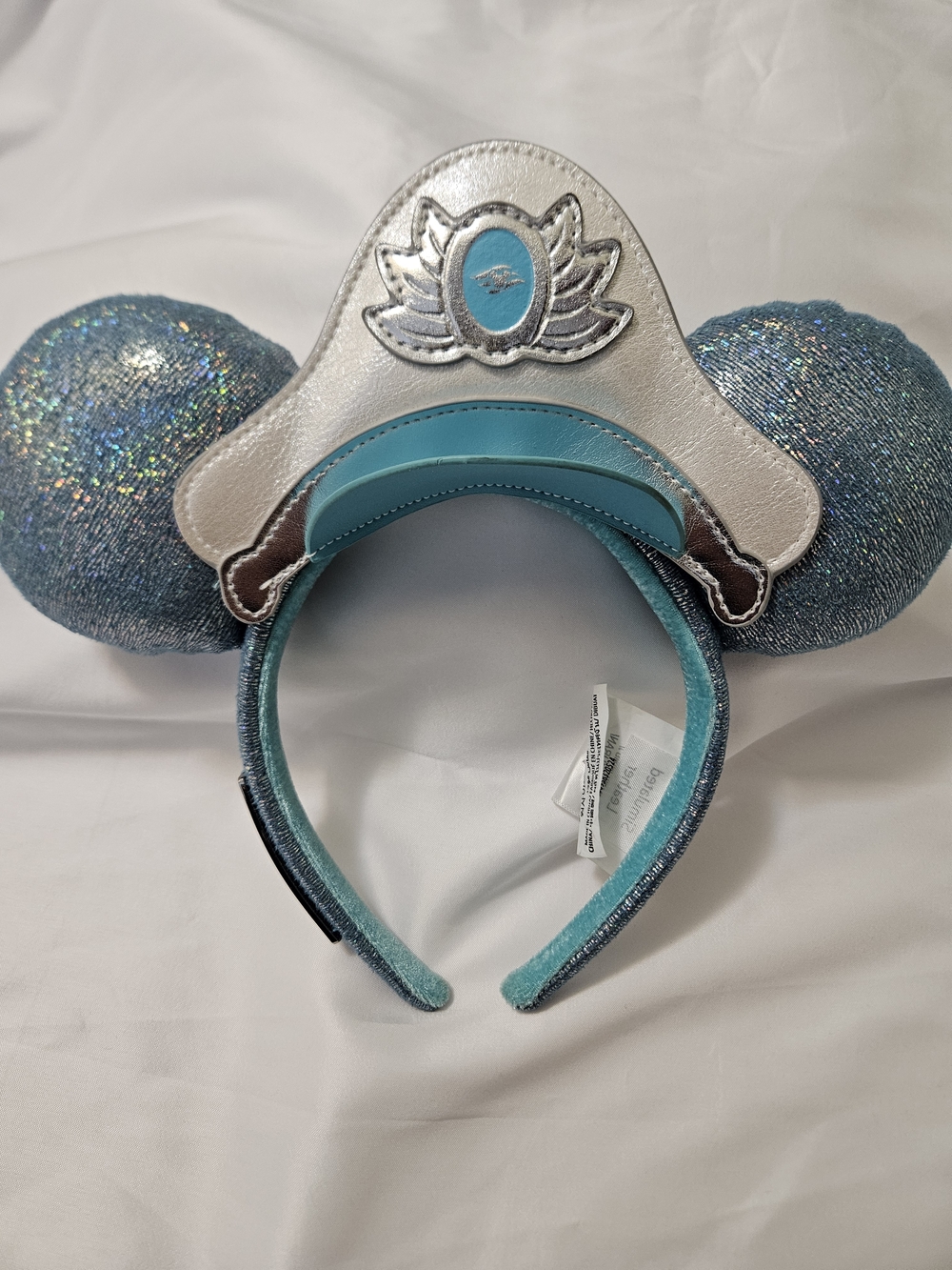 Sparkling Aqua Blue Princess Ear Headband
